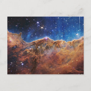 Cosmic Cliffs Carina Nebula James Webb Telescope Briefkaart