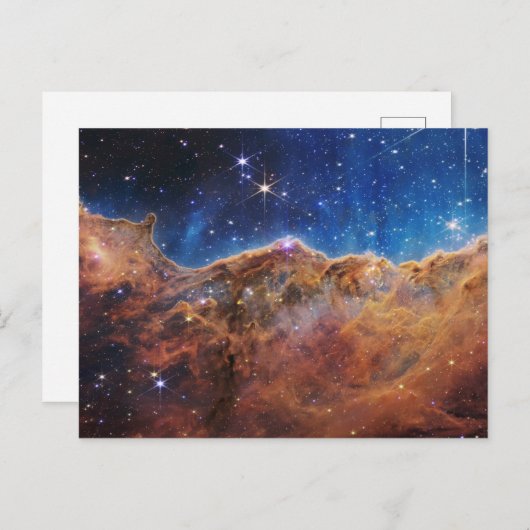 Cosmic Cliffs Carina Nebula James Webb Telescope Briefkaart (Voorkant / Achterkant)