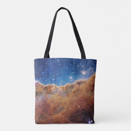 Cosmic Cliffs Carina Nebula James Webb Telescope Tote Bag (Achterkant)