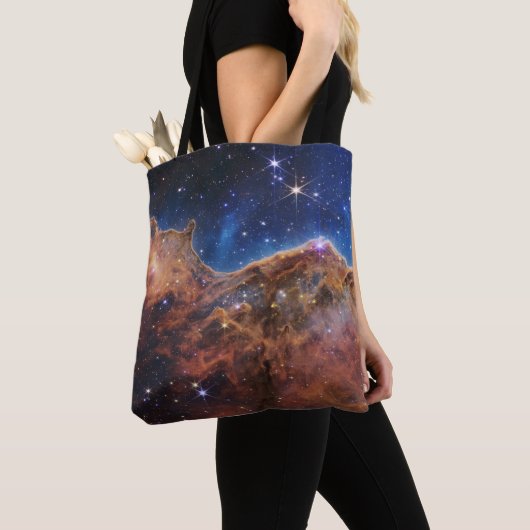Cosmic Cliffs Carina Nebula James Webb Telescope Tote Bag (Dichtbij)