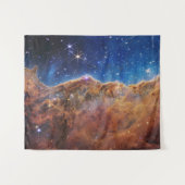 Cosmic Cliffs Carina Nebula James Webb Telescope Wandkleed (Voorkant (horizontaal))