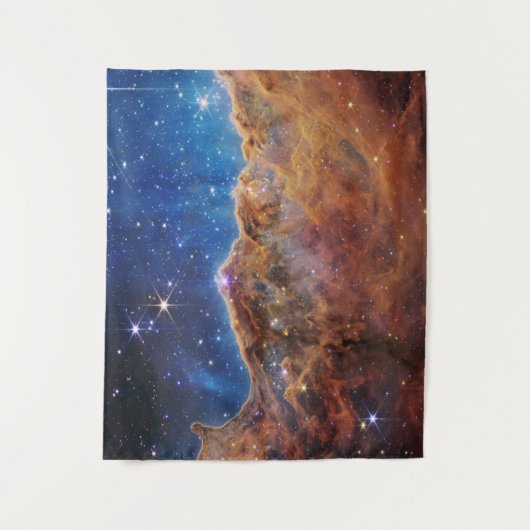 Cosmic Cliffs Carina Nebula James Webb Telescope Wandkleed (Voorkant)