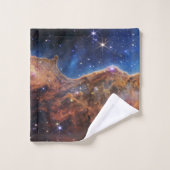 Cosmic Cliffs Carina Nebula Space Webb Telescope Bad Handdoek (Wasdoekje)