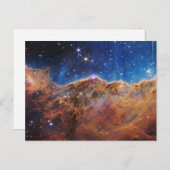 Cosmic Cliffs Carina Nebula Space Webb Telescope Briefkaart (Voorkant / Achterkant)