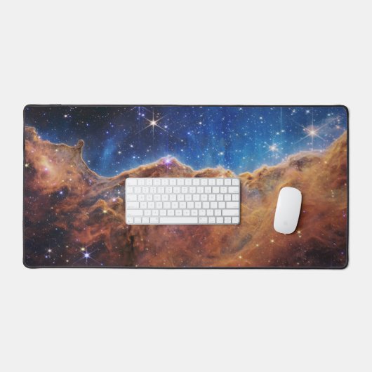 Cosmic Cliffs Carina Nebula Space Webb Telescope Bureaumat (Keyboard & Muis)