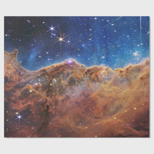 Cosmic Cliffs Carina Nebula Space Webb Telescope Cadeaupapier (Vlak)