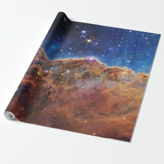 Cosmic Cliffs Carina Nebula Space Webb Telescope Cadeaupapier (Uitgerold)