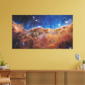 Cosmic Cliffs Carina Nebula Space Webb Telescope Canvas Afdruk (Insitu (Woonkamer))