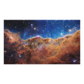 Cosmic Cliffs Carina Nebula Space Webb Telescope Foto Afdruk (Voorkant)