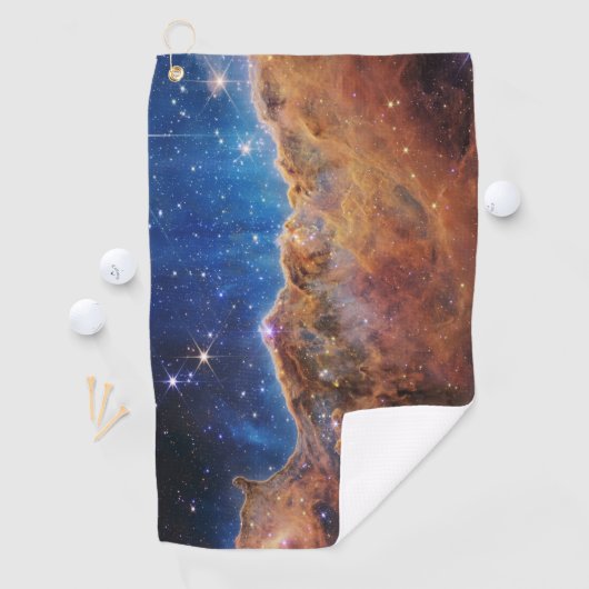 Cosmic Cliffs Carina Nebula Space Webb Telescope Golfhanddoek (Insitu)