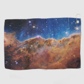 Cosmic Cliffs Carina Nebula Space Webb Telescope Golfhanddoek (Horizontaal)