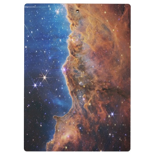 Cosmic Cliffs Carina Nebula Space Webb Telescope Klembord (Achterkant)