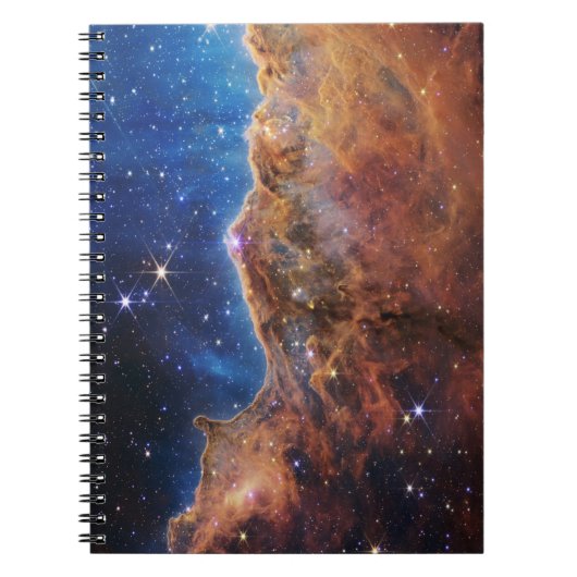 Cosmic Cliffs Carina Nebula Space Webb Telescope Notitieboek (Voorkant)