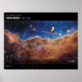 Cosmic Cliffs Carina Nebula Space Webb Telescope Poster (Voorkant)