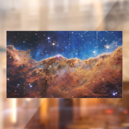 Cosmic Cliffs Carina Nebula Space Webb Telescope Raamsticker