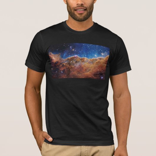 Cosmic Cliffs Carina Nebula Space Webb Telescope T-shirt (Voorkant)