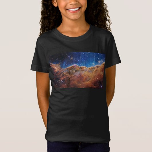 Cosmic Cliffs Carina Nebula Space Webb Telescope T-shirt (Voorkant)