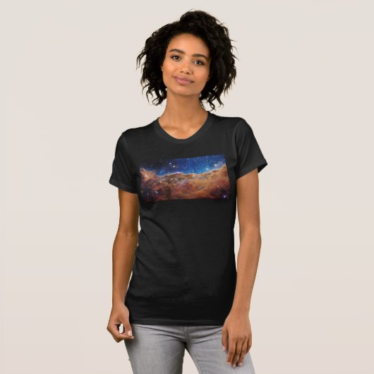 Cosmic Cliffs Carina Nebula Space Webb Telescope T-shirt (Voorkant volledig)