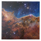 Cosmic Cliffs Carina Nebula Space Webb Telescope Tegeltje (Voorkant)