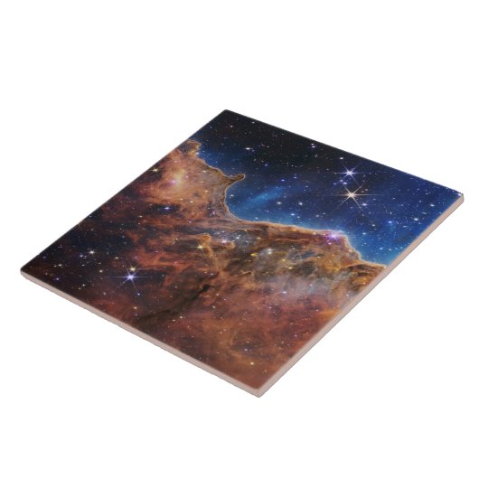 Cosmic Cliffs Carina Nebula Space Webb Telescope Tegeltje (Zijkant)