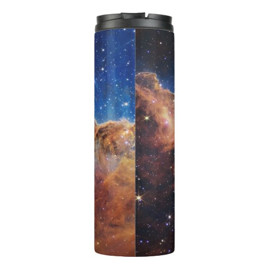 Cosmic Cliffs Carina Nebula Space Webb Telescope Thermosbeker (Achterkant)