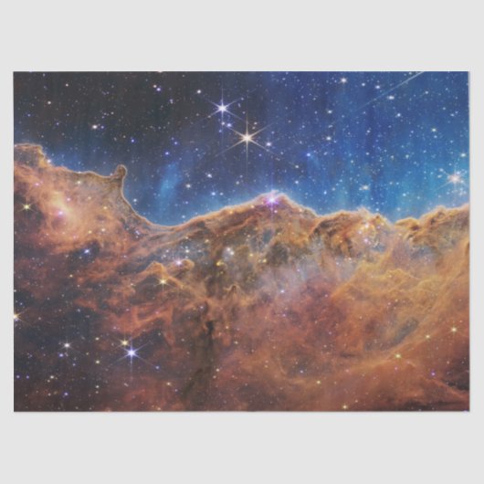 Cosmic Cliffs Carina Nebula Space Webb Telescope Tissuepapier (Voorkant)