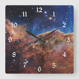 Cosmic Cliffs in Carina Nebula Space NASA Webb  Vierkante Klok