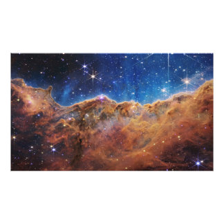 Cosmic Cliffs in de Carina Nebula Foto Afdruk