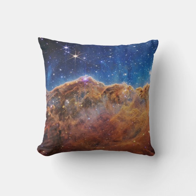 Cosmic Cliffs in de Carina Nebula Kussen (Voorkant)