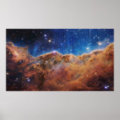 "Cosmic Cliffs" in de Carina Nebula Poster (Voorkant)