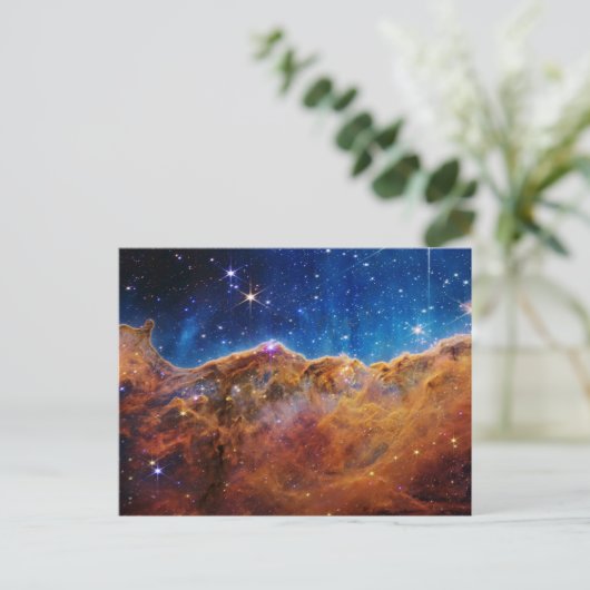 Cosmic Cliffs in de Carina Nebula van JWT Briefkaart (Staand voorkant)