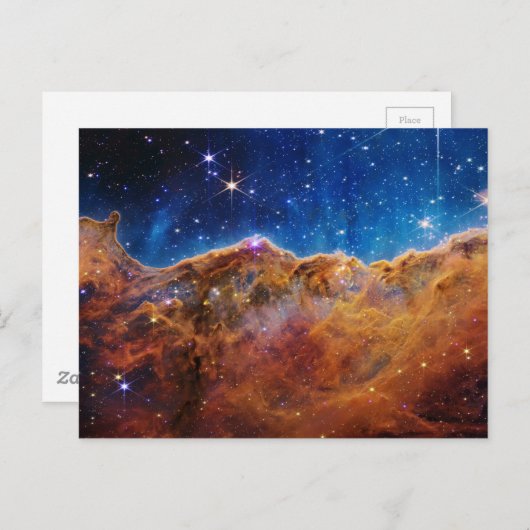 Cosmic Cliffs in de Carina Nebula van JWT Briefkaart (Voorkant / Achterkant)