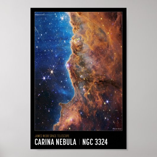 Cosmic Cliffs James Webb NASA Space Educational Poster (Voorkant)