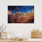 Cosmic Cliffs Poster (Keuken)
