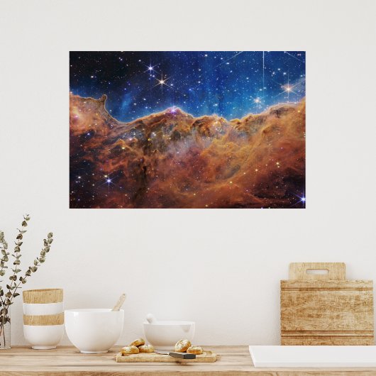 Cosmic Cliffs Poster (Keuken)