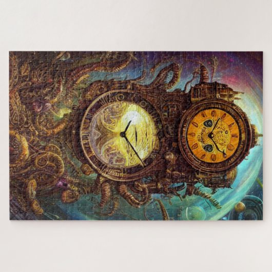 Cosmic Clock Jigzaag Puzzle Legpuzzel (Horizontaal)