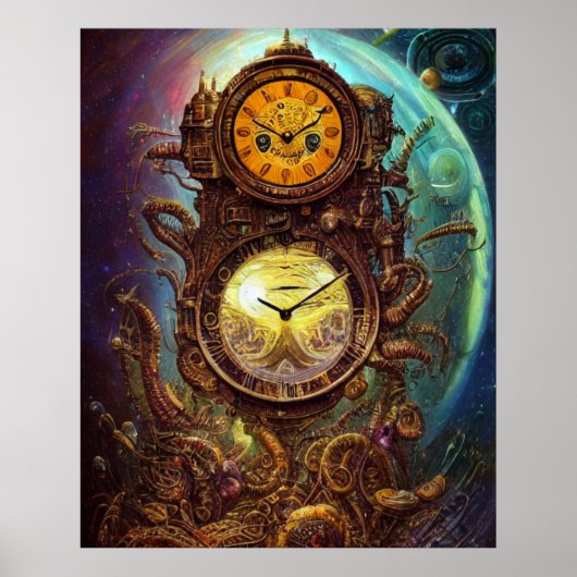Cosmic Clock Poster (Voorkant)