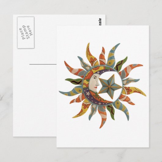 COSMIC CLOIC ABSTRACT BRIEFKAART (Voorkant / Achterkant)