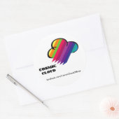 Cosmic Cloud-Sticker Ronde Sticker (Envelop)