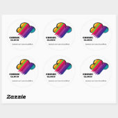 Cosmic Cloud-Sticker Ronde Sticker (Vel)
