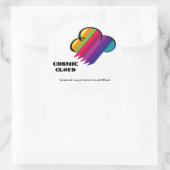 Cosmic Cloud-Sticker Ronde Sticker (Tas)