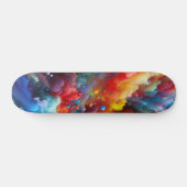 Cosmic Color Burst Abstract Skateboard (Horizontaal)