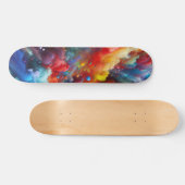 Cosmic Color Burst Abstract Skateboard (Horizontaal)