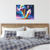 Cosmic Cones Canvas Afdruk (Insitu (Slaapkamer))