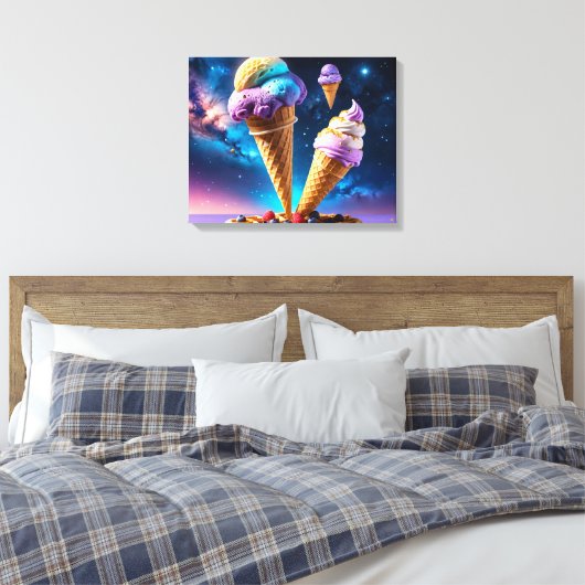 Cosmic Cones Canvas Afdruk (Insitu (Slaapkamer))