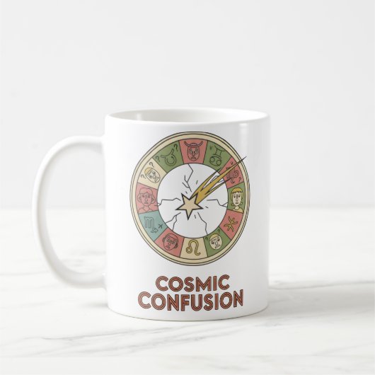 Cosmic Confusion Mug – Funny Astrology Gift Koffiemok (Links)