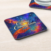 🪐 Cosmic Connection Coaster Bier Onderzetter (Linkerzijde)