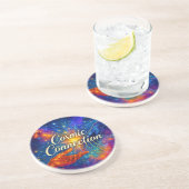 🪐 Cosmic Connection Coaster Zandsteen Onderzetter (Zijkant)