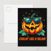 Cosmic Cool Jack-O-Space Aankondigingskaart (Voorkant / Achterkant)