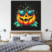Cosmic Cool Jack-O-Space Canvas Afdruk (Insitu (Slaapkamer))